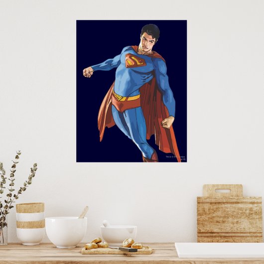 Superman sieht nach unten poster (Küche)