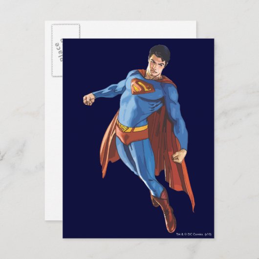 Superman sieht nach unten postkarte (Vorne/Hinten)