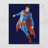 Superman sieht nach unten postkarte (Vorderseite)