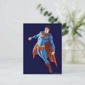Superman sieht nach unten postkarte (Stehend Vorderseite)