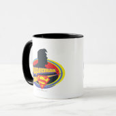 Superman-Silhouette Tasse (Vorderseite Links)