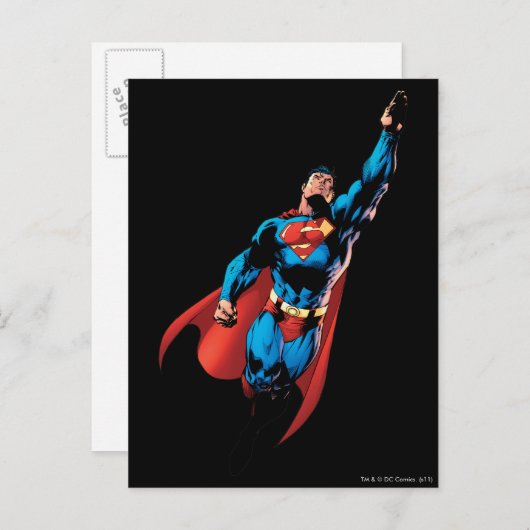 Superman Soars Postkarte (Vorne/Hinten)
