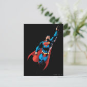 Superman Soars Postkarte (Stehend Vorderseite)