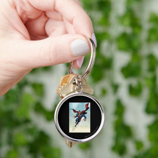 Superman springt nach oben schlüsselanhänger (Hand)