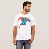 Superman springt nach rechts T-Shirt (Vorne ganz)