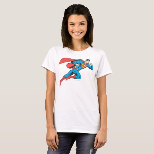 Superman springt nach rechts T-Shirt (Vorne ganz)
