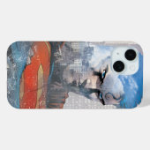 Superman Stare Case-Mate iPhone Hülle (Rückseite (Horizontal))