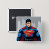 Superman Stehend Button (Vorne & Hinten)