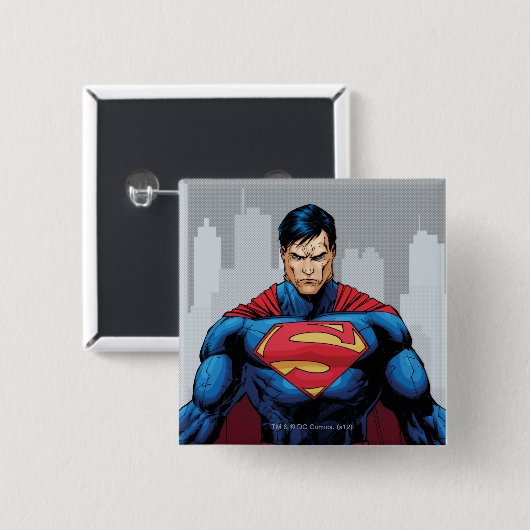 Superman Stehend Button (Vorne & Hinten)