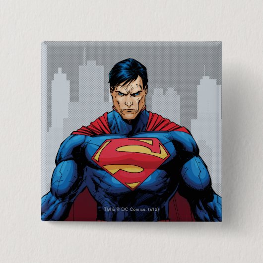 Superman Stehend Button (Vorderseite)