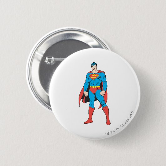 Superman Stehend Button (Vorne & Hinten)