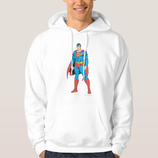 Superman Stehend Hoodie (Vorderseite)