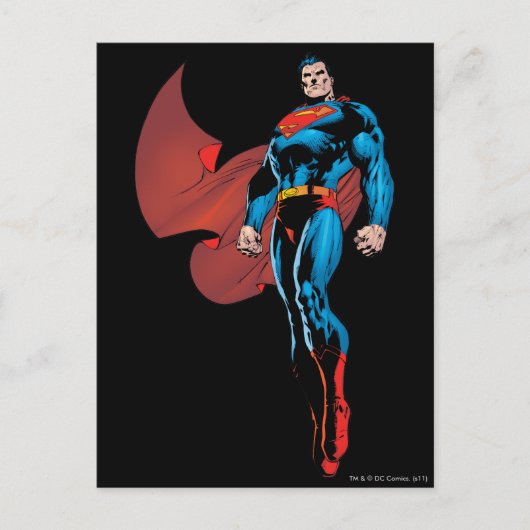 Superman steht groß postkarte (Vorderseite)