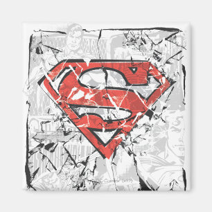 Superman Stilvoll  Crumpling-Comic-Logo Magnet