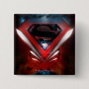 Superman Stilvoll  Futuristisches Logo Button