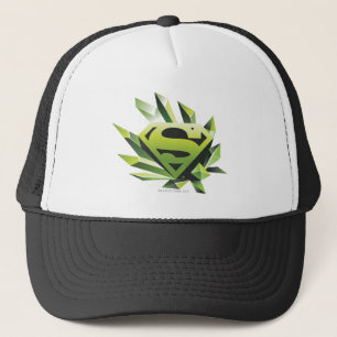 Superman Stilvoll  Green Shield Logo Truckerkappe