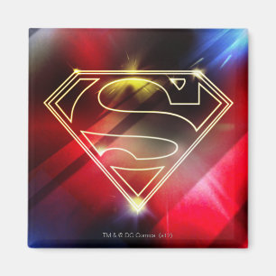 Superman Stilvoll  Logo für die Kontur in schwach  Magnet