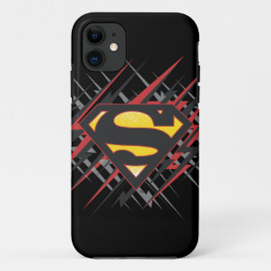 Superman Stilvoll  Logo für Schwarze und Rote Str Case-Mate iPhone Hülle