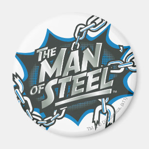 Superman Stilvoll  Man of Steel Splash Logo Magnet