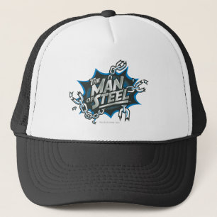 Superman Stilvoll Man of Steel Splash Logo Truckerkappe