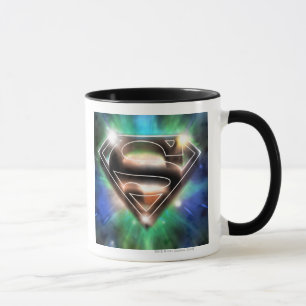 Superman Stilvoll  Shiny Burst Logo Tasse