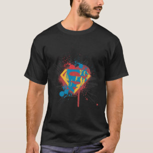 Superman Stilvoll  Spritzer-Logo T-Shirt