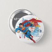 Superman - Stoppt das Böse Button (Vorne & Hinten)