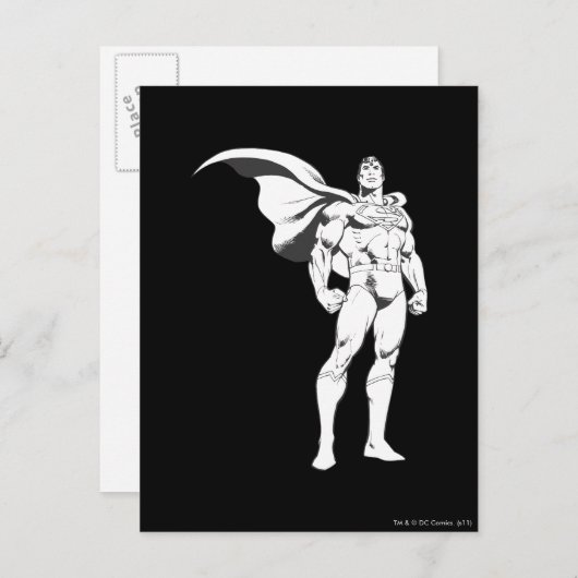 Superman Strikes a Pose Postkarte (Vorne/Hinten)