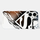 Superman Stylized | Blue Orange Logo Case-Mate iPhone Hülle (Rückseite (Horizontal))