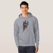 Superman Stylized | Blue Orange Logo Hoodie (Vorne ganz)