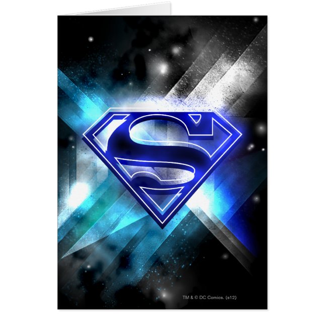 Superman Stylized | Blue White Crystal Logo (Vorne)