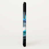 Superman Stylized | Blue White Crystal Logo Case-Mate iPhone Hülle (Hinten/Rechts)