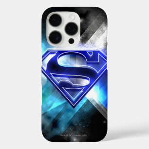 Superman Stylized   Blue White Crystal Logo iPhone 16 Pro Hülle