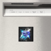 Superman Stylized | Blue White Crystal Logo Magnet (In Situ (Geschirrspüler))