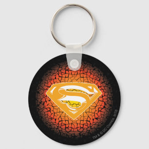 Superman Stylized   Crackle Logo Schlüsselanhänger