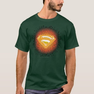 Superman Stylized   Crackle Logo T-Shirt