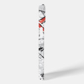 Superman Stylized | Crumpled Comic Logo Case-Mate iPhone Hülle (Rückseite / Rechts)