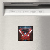 Superman Stylized | Futuristisches Logo Magnet (In Situ (Geschirrspüler))