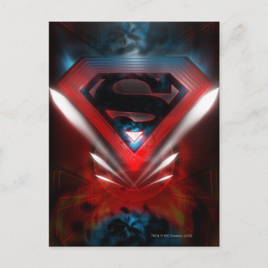 Superman Stylized | Futuristisches Logo Postkarte (Vorderseite)