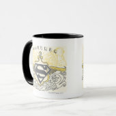Superman Stylized | Gelbe Gezeichnet Züge Logo Tasse (Vorderseite Links)