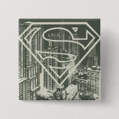 Superman Stylized | Green Metropolis Logo Button (Vorderseite)