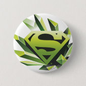 Superman Stylized | Green Shield Logo Button (Vorderseite)