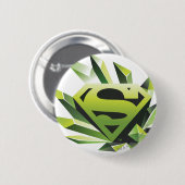 Superman Stylized | Green Shield Logo Button (Vorne & Hinten)
