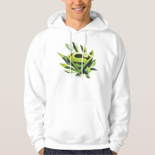 Superman Stylized   Green Shield Logo Hoodie