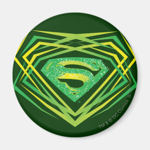 Superman Stylized   Grünes Dekorlogo Magnet