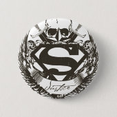 Superman Stylized | Justiz-Logo Button (Vorderseite)