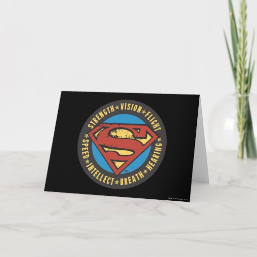 Superman Stylized | Logo für den Flug mit der Kraf Karte (Vorderseite)