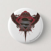Superman Stylized | Logo "Skull and Wings" Button (Vorderseite)
