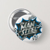 Superman Stylized | Man of Steel Splash Logo Button (Vorne & Hinten)