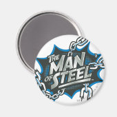Superman Stylized | Man of Steel Splash Logo Magnet (Vorderseite/Rückseite)